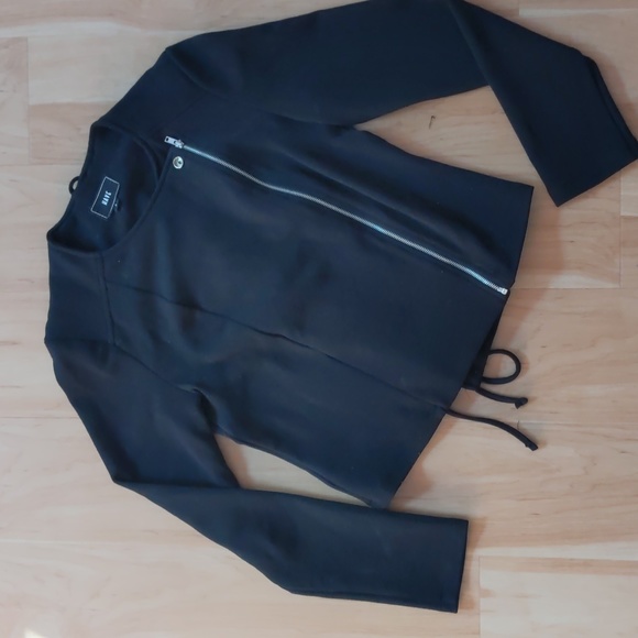 Moto Jacket, Lace Up Back, Fitted & stretchy & adjustable, Small, Tie Back - Picture 12 of 13